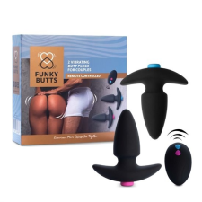  FEELZTOYS Funkybutts - akkus, rádiós anál vibrátor szett - ( vibrátorok
