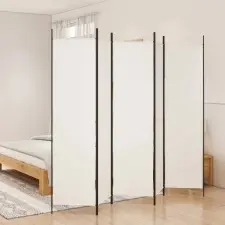  Fehér 5 paneles paraván 250x200 cm szövet bútor