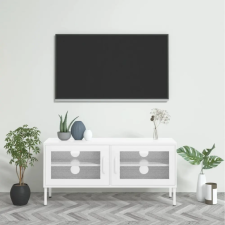  fehér acél TV-szekrény 105 x 35 x 50 cm bútor