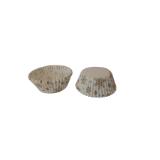  Fehér alapon arany hópehely mintás karácsonyi muffin papír 100 db sütés és főzés