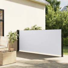  Fehér behúzható oldalsó napellenző 100 x 300 cm kerti bútor