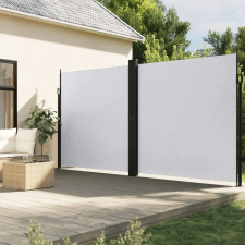  Fehér behúzható oldalsó napellenző 200 x 600 cm kerti bútor