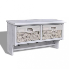  Fehér császárfa fali polc 60 x 23,5 x 33 cm bútor