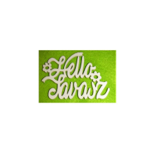  Fehér fa felirat »Hello Tavasz«, mérete: 100x70 mm dekorációs kellék