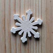  Fehér fa hópihe, átmérő: 33 mm dekorációs kellék