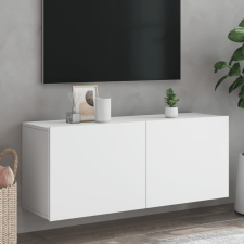  fehér falra szerelhető TV-szekrény 100 x 30 x 41 cm bútor