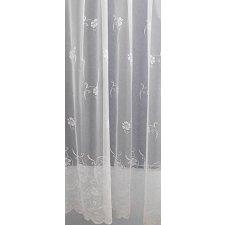Fehér jaquard függöny DR-7257 bordűrös 160x320cm lakástextília