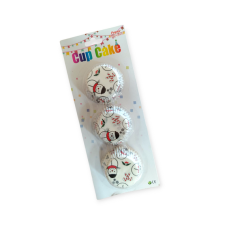  Fehér Karácsonyi Muffin Papír, Hóember Mintával, 60 db sütés és főzés