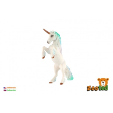 Fehér-kék unikornis - 18cm játékfigura