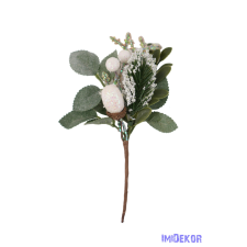  Fehér makkos pick 15cm dekorációs kellék