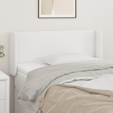  Fehér műbőr szárnyas fejtámla 83x16x78/88 cm ágy és ágykellék