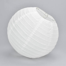 Fehér papír lampion 30 cm party kellék