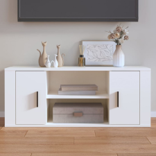  Fehér szerelt fa TV-szekrény 100 x 35 x 40 cm bútor