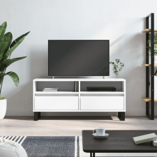fehér szerelt fa TV-szekrény 100x34,5x44,5 cm bútor