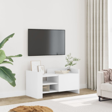 fehér szerelt fa TV-szekrény 80 x 35 x 40 cm bútor