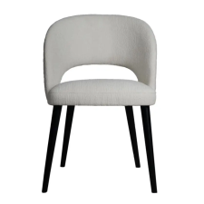 Fehér színű kárpitozott design szék – Modern étkezőszék bútor