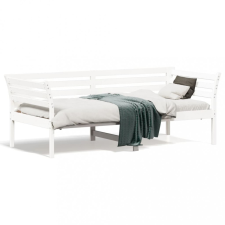  Fehér tömör fenyőfa kanapéágy 75 x 190 cm ágy és ágykellék