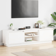  fehér tömör fenyőfa TV-szekrény 140 x 35 x 40 cm bútor