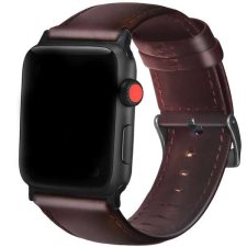 FeiFan Cortex bőr óraszíj Apple Watch órához 42/44/45/49 mm - Bordó okosóra kellék