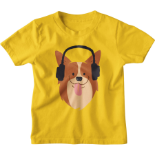  Fejhallgatós Kutya - Gyerek Póló gyerek póló