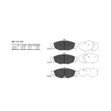  Fékbetét ELSŐ CHRYSLER SEBRING 01- 23951.20.5 autóalkatrész
