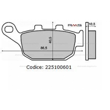 Fékbetét HONDA PANTHEON 125-150ccm 4T RSM 0601 motorkerékpár fékbetét