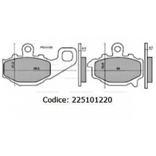  Fékbetét Kawasaki ZRX 400cc 94-01 / Z750 04-05 RMS 1220 fékbetét