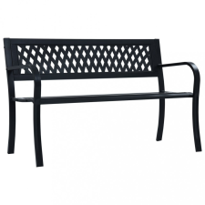  Fekete acél kerti pad 120 cm kerti bútor
