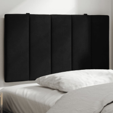  Fekete bársony fejtámla párna 80 cm ágy és ágykellék