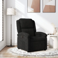  fekete bársony relaxfotel bútor
