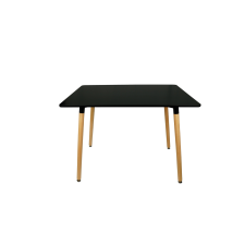  Fekete étkezőasztal BERGEN 100x70 cm bútor