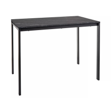  Fekete étkezőasztal RAMOD 100x60 cm, márvány dekoráció bútor