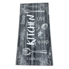  Fekete-fehér konyhai szőnyeg 60 x 120 cm KSZ-12 lakástextília