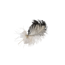  Fekete-fehér tollas tortadísz sütés és főzés