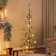  Fekete fém karácsonyfa alap dekorációhoz 180 cm műfenyő