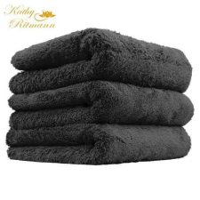 Fekete frottír törölköző, 30x50cm, 520g (P-KR5003050black) lakástextília