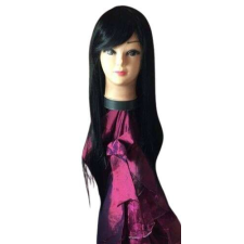FEKETE Hosszú Egyenes Paróka, 70cm, WT 9008-1 paróka
