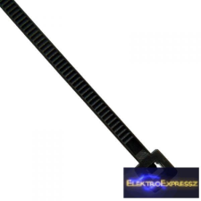  Fekete kábel kötöző. Mérete: 430x4,8mm villanyszerelés