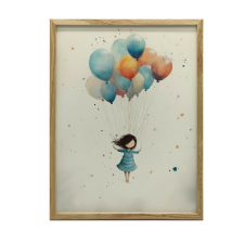 FEKETE KERET 70x100 cm-es fali plakát grafika, keretezett kép