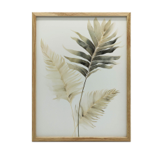 FEKETE KERETES FALI PLAKÁT EGZOTIKUS PÁLAFÁK 50x70 CM grafika, keretezett kép