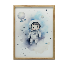  FEKETE KERETES FALI PLAKÁT STAR TRAVEL 30x40 CM grafika, keretezett kép