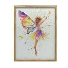  FEKETE KERETES FALI PLAKÁT TÜNDÉRTÁNC 70x100 CM grafika, keretezett kép