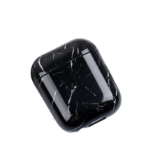  Fekete márvány tok AirPods 1 / 2 generáció fülhallgató, fejhallgató tok