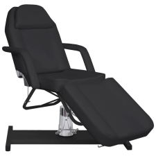 fekete masszázsasztal 180 x 62 x (87-112) cm szépségápolási bútor