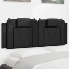  fekete műbőr fejtámla párna 152 cm ágy és ágykellék