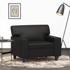  Fekete műbőr kanapéfotel 60 cm bútor