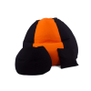  Fekete - Narancs ALL IN Bicolor XXL babzsákfotel garnitúra