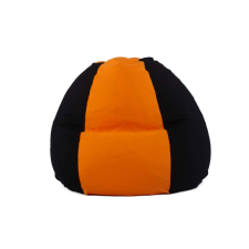  Fekete - Narancs Bicolor XXL babzsákfotel bútor