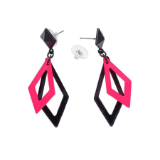 Fekete-neon pink fülbevaló jelmez