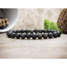  Fekete obszidián ásvány karkötő karkötő